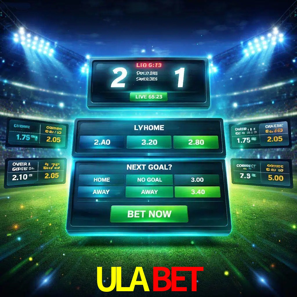 Vista de apuestas en vivo ULABET durante un partido en curso
