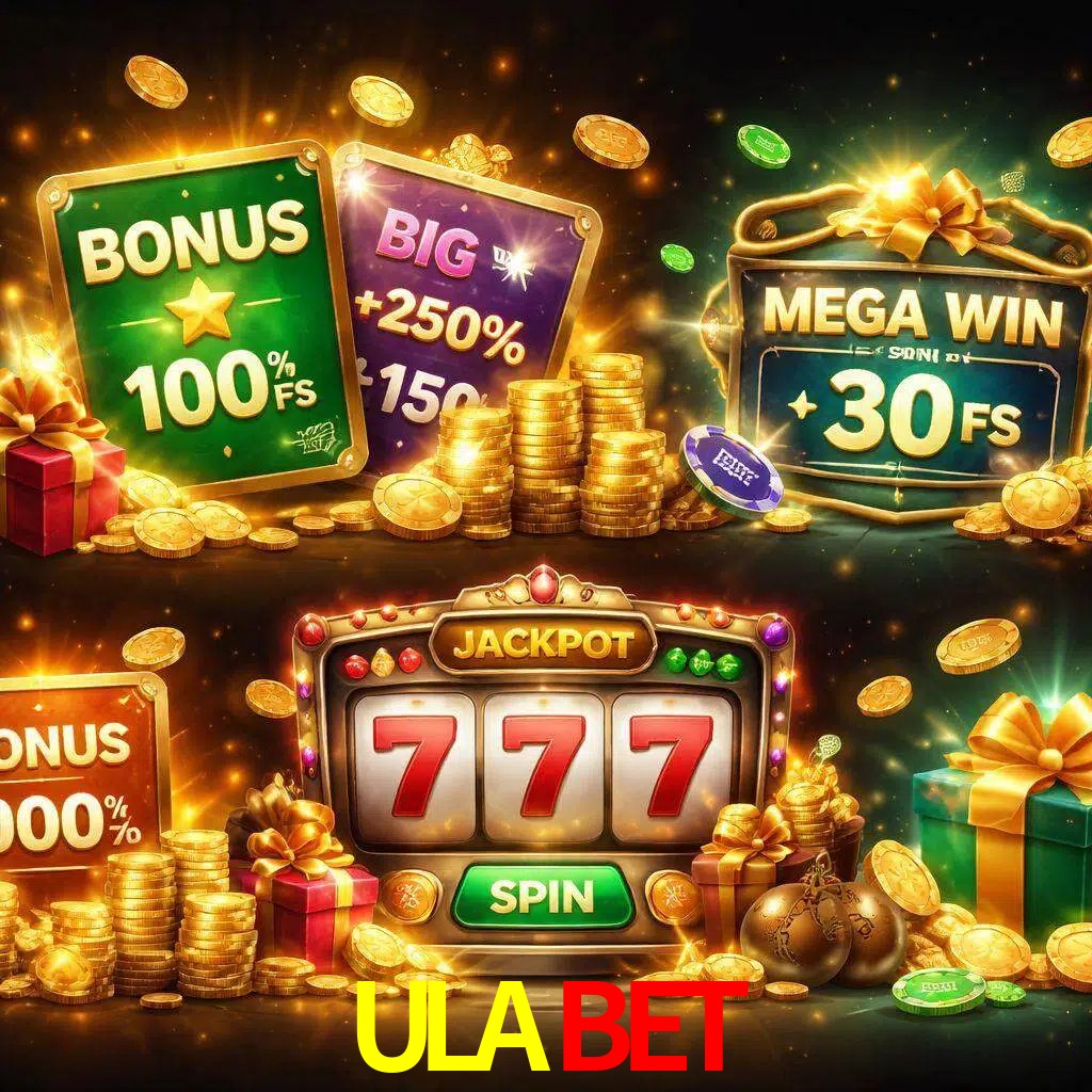 Tipos de bonos ULABET incluyendo recompensas de bienvenida y promociones continuas