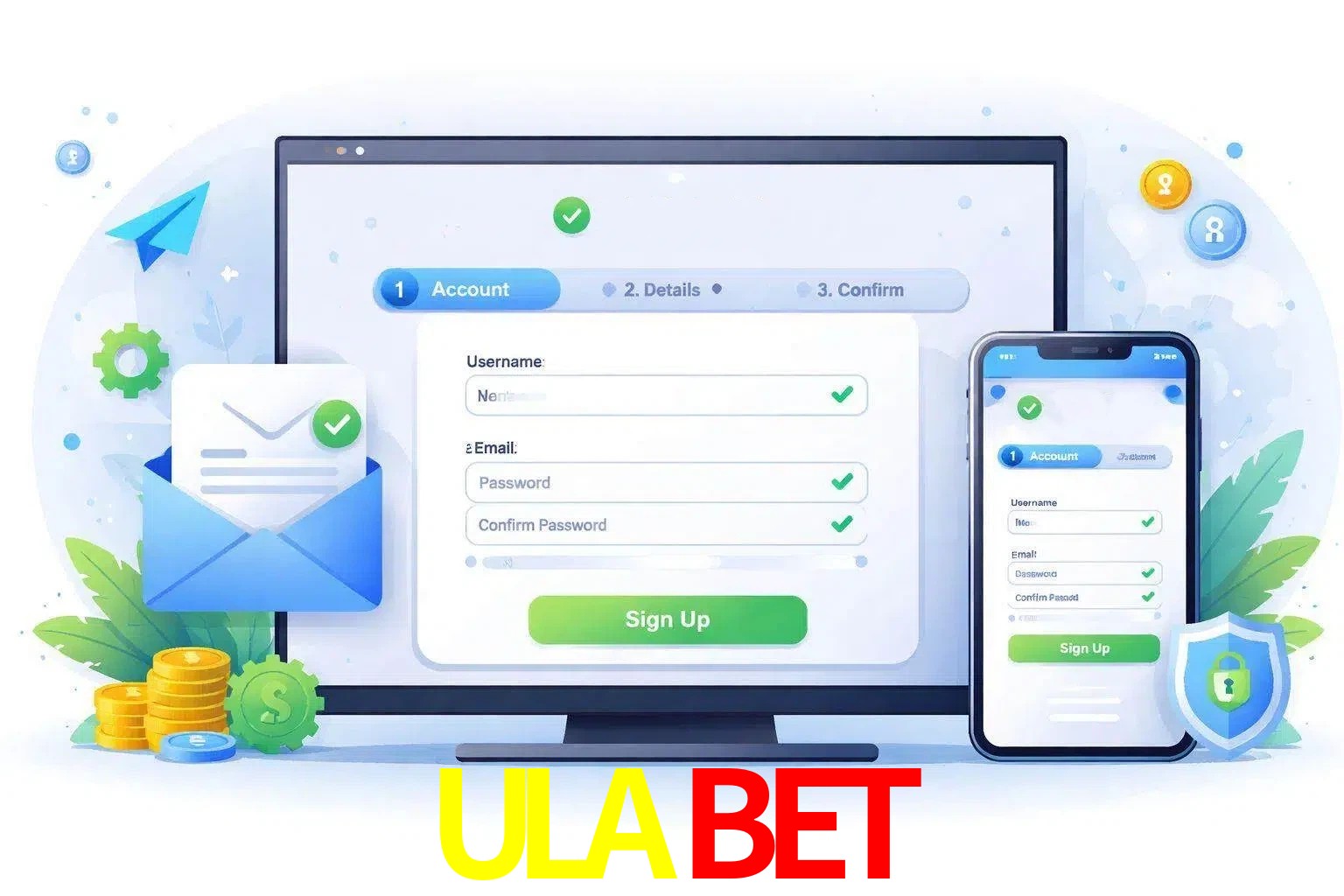 Registro de nuevo usuario y configuración de cuenta ULABET